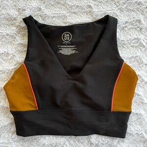 Sage Collective Black and Brown Sports Bra